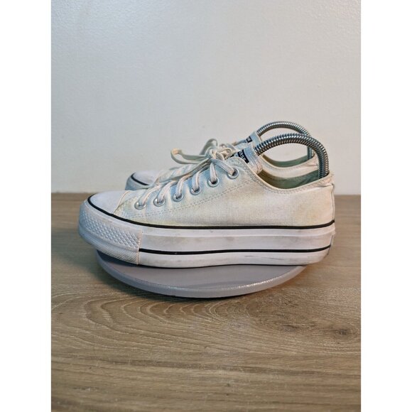 Converse Chuck Taylor AS Lift Low Top Shoe Sneaker Womens Size 8 White 560251C - Picture 5 of 10